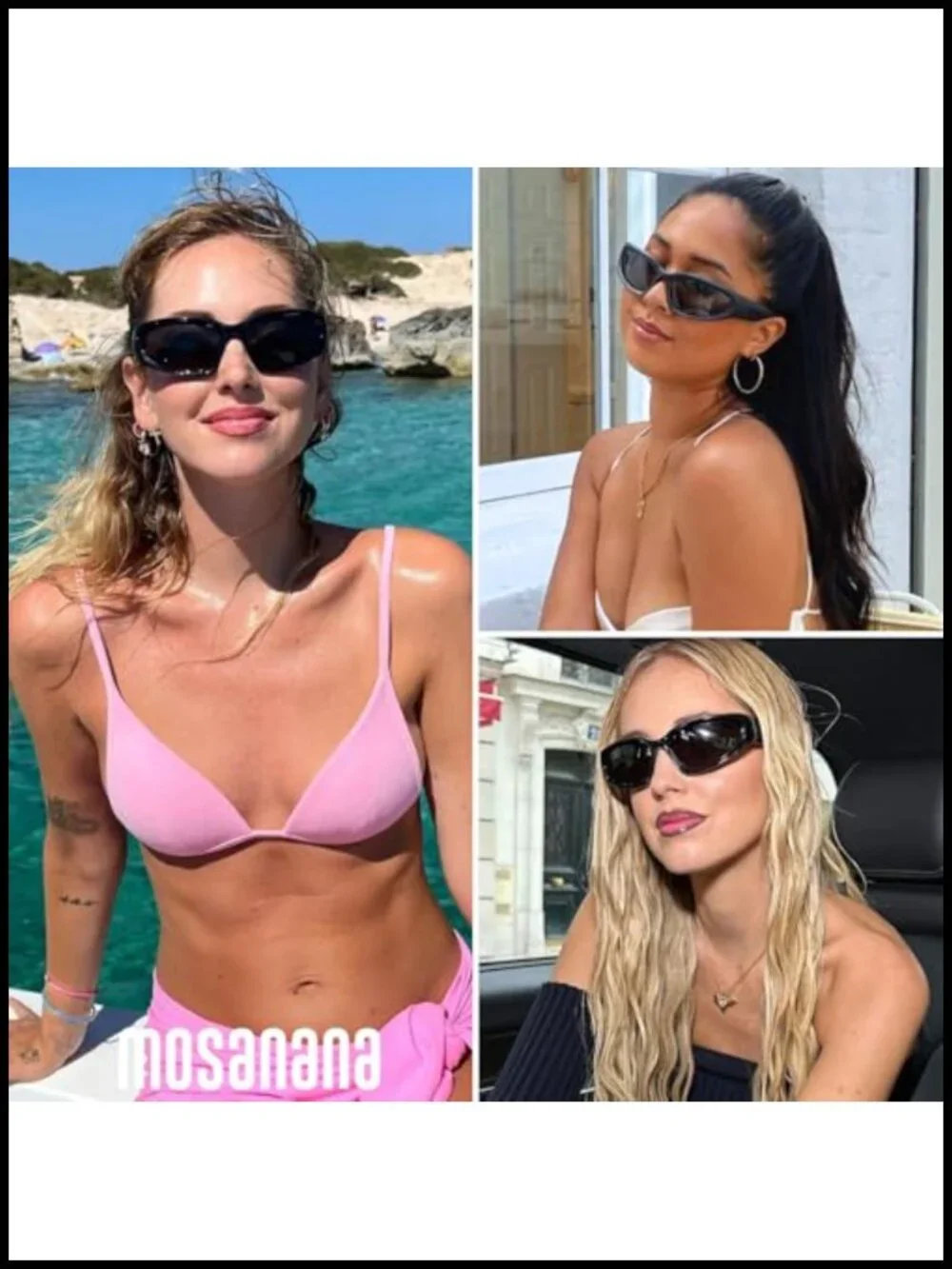 Y2K Wrap Around Polarized Sunglasses for Women HD UV Protection Trendy Retro